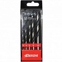 Набор свёрл по металлу Derzhi, 4-10 мм, 5 шт  картинка